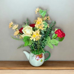 Flores en la tetera