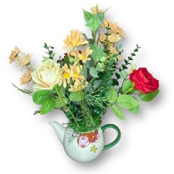 Flores en la tetera
